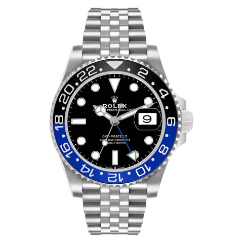 Rolex GMT-Master II 126710BLNR on a Jubilee bracelet