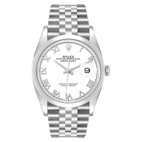 Rolex Datejust 36 126200 in steel with white dial