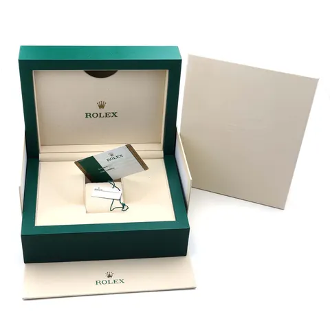 Rolex presentation box and outer packaging for a pre-owned watch