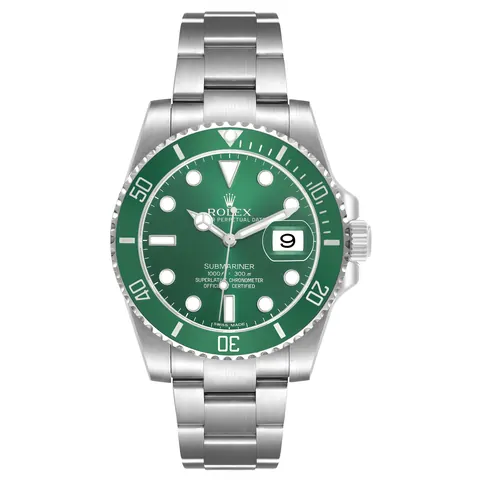 Rolex Submariner 116610LV "Hulk" with green dial and green bezel