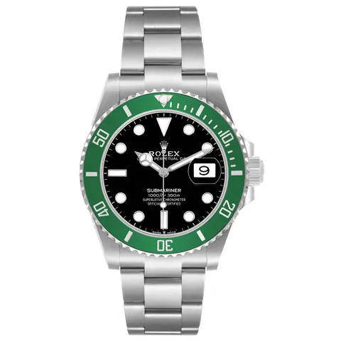 Rolex Submariner 126610LV "Starbucks" with green bezel and black dial